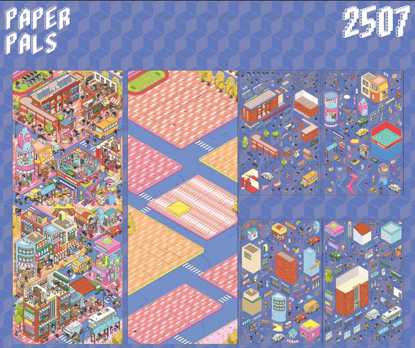 Extra Large Edition - On the Way to School 3D Scene Sticker