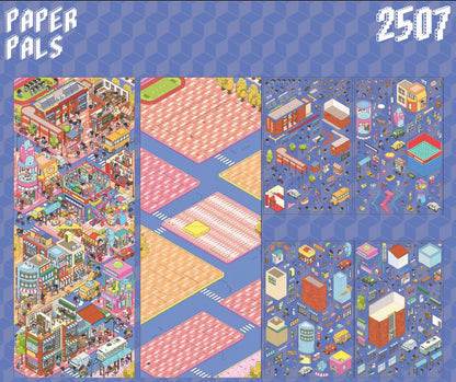 Extra Large Edition - On the Way to School 3D Scene Sticker