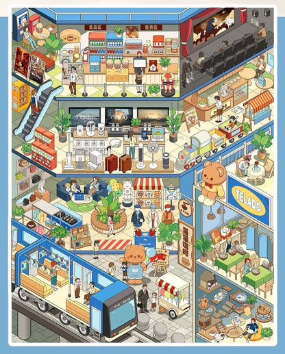 Telado V9.0 Apartment Scene Collection Book - 7 apartment scenes in one book