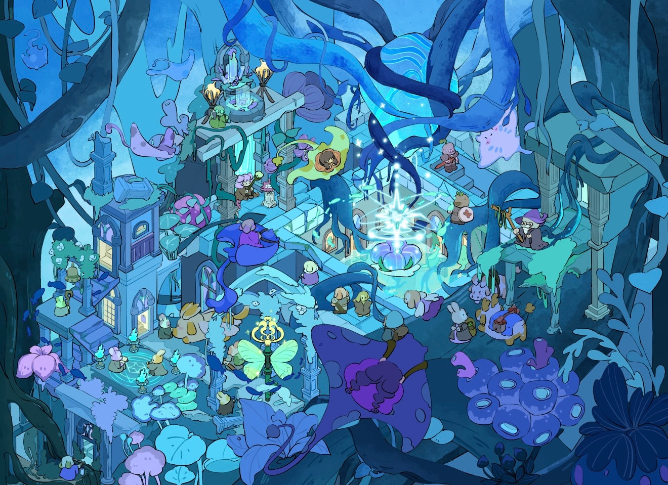 17.0 Sprite Series - Whispering Thicket 3D landscape sticker