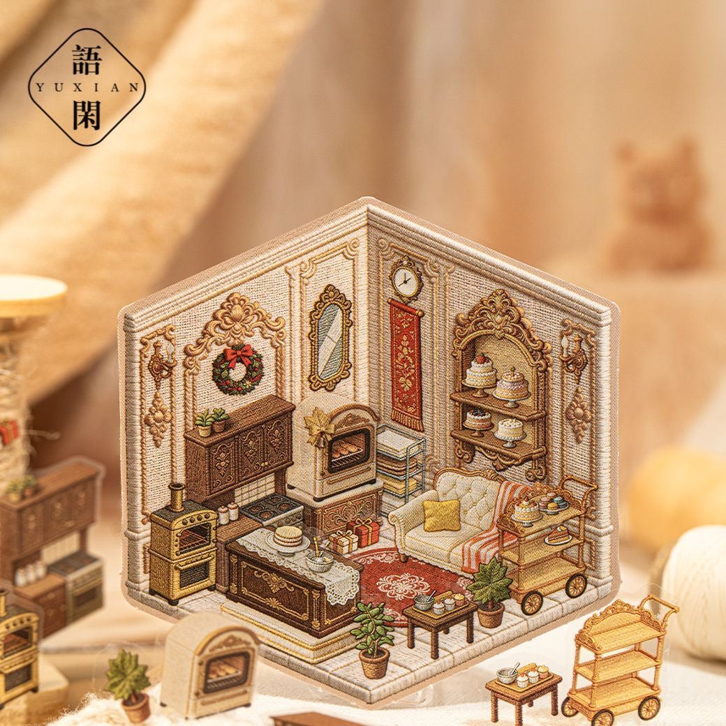 Pocket Baroque Manor Collection – 8 Mini Embroidery-Inspired Scenes