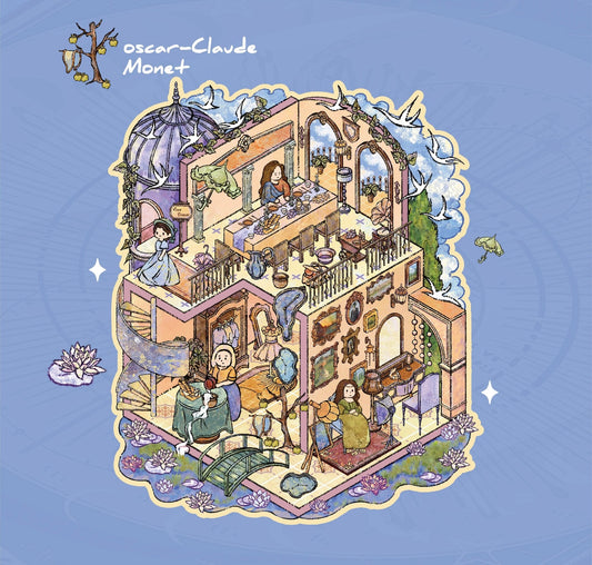Monet’s Gallery Tea Party | 3D Scene Sticker