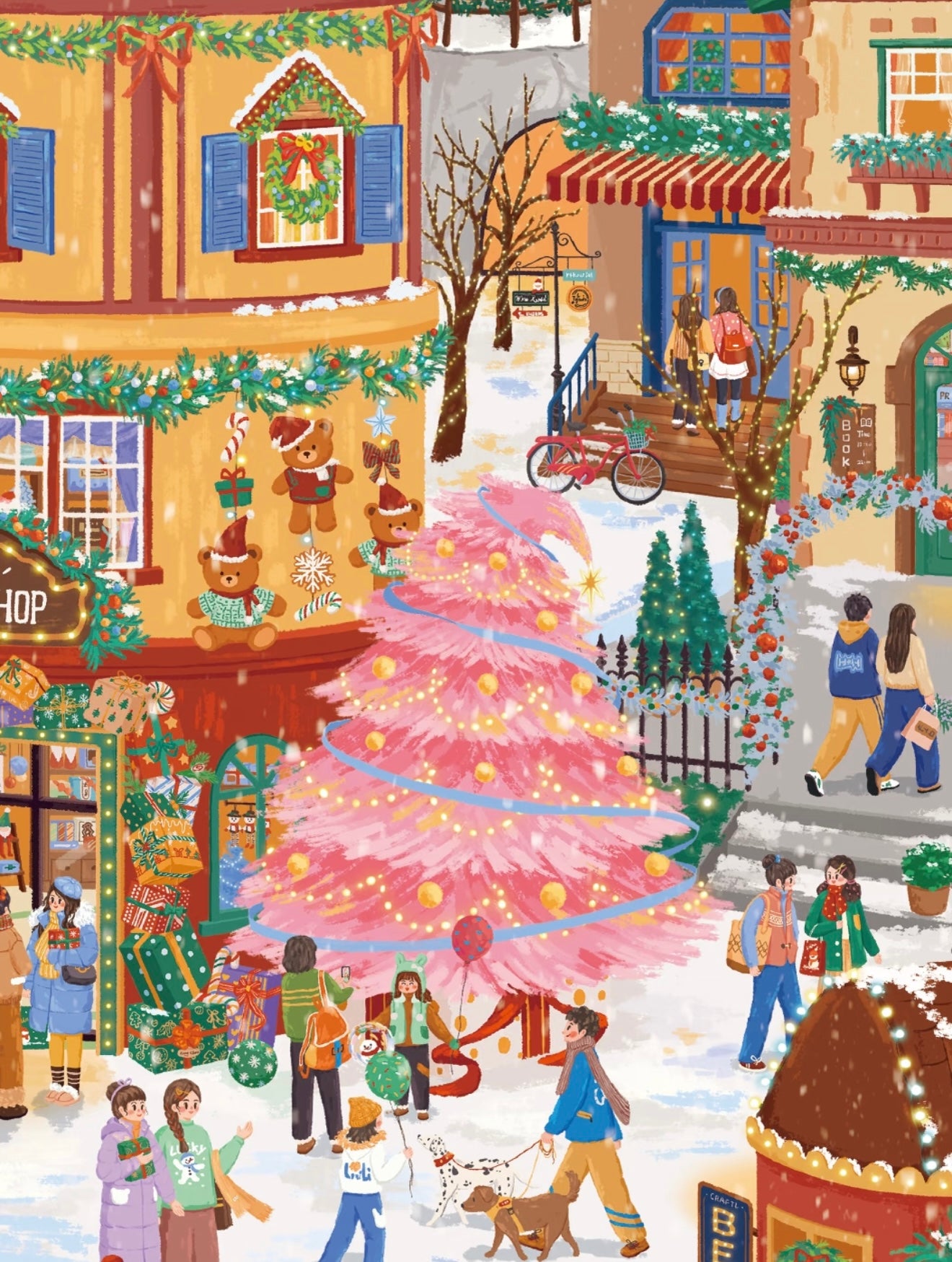 12.0 Christmas Eve Snow 3D Scene Sticker