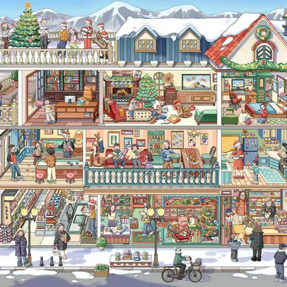 1.0 all in 3 scenes - Spring Letter | Winter Street Scene | Seaside Street Scene