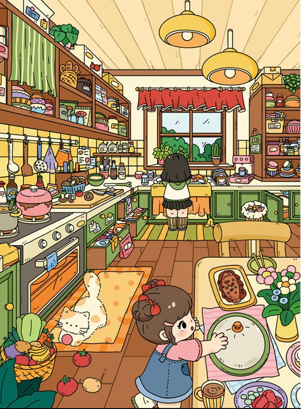 20.0 Little Kitchen Hustle 3D Scene Sticker