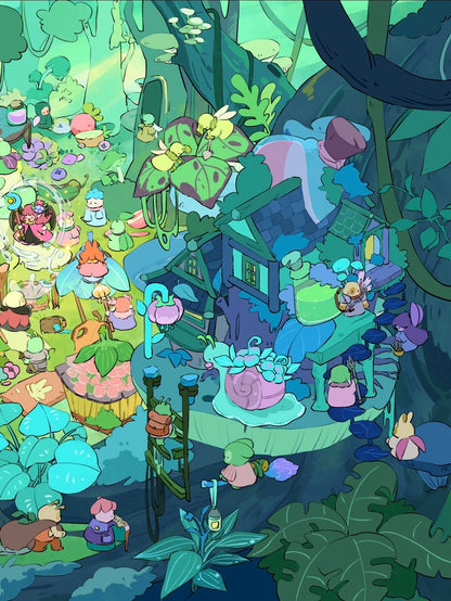 17.0 Sprite Series - Enchanted Grove 3D landscape sticker