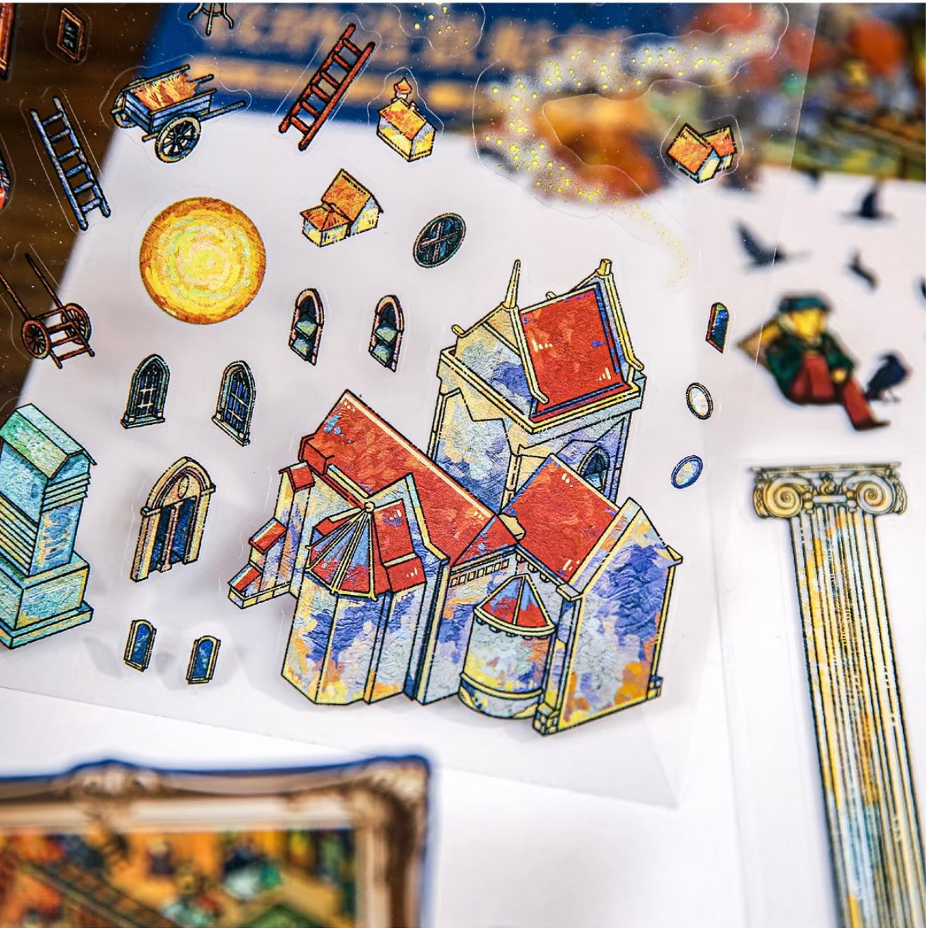 Van Gogh’s Starry Night Dreamscape | 3D Scene Sticker