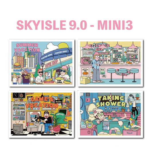 9.0 Mini 3 - 4 scenes in a pack - Summer vacation | Bar time | Gaming time | Taking Shower