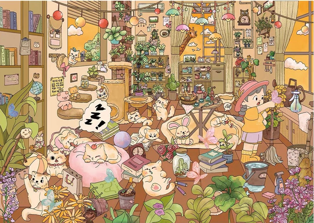 150.0 Cat Room Tales 3D Scene Sticker