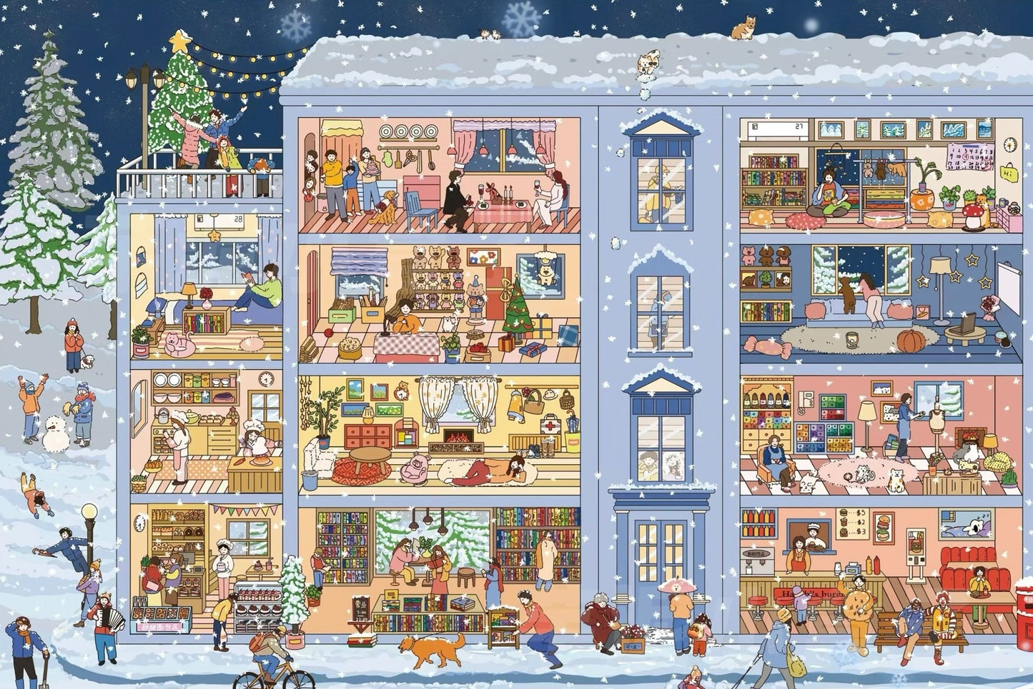5.0 First Snowfall 3D landscape sticker