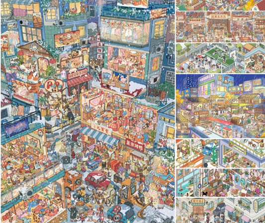 All in 8 scenes - 20.0 Old Neighborhood & Old Street& Sea View Living Room& Night Rain and Autumn light& Neon Snow Night& Childhood& Snow Stops Moment& warm memories