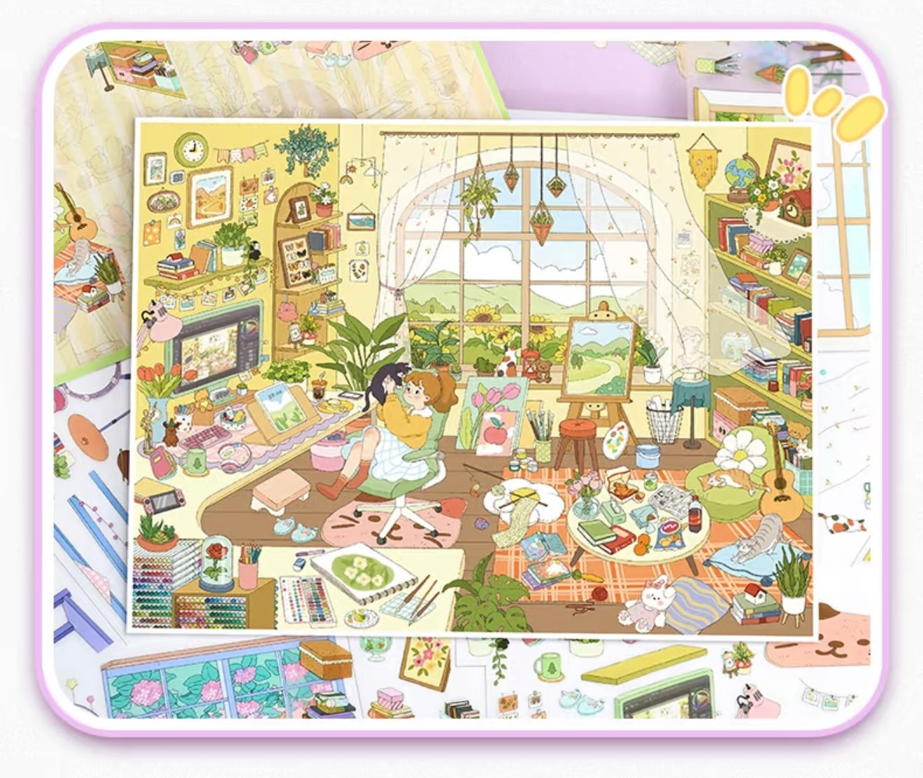 115.0 Illustration Studio 3D scene sticker