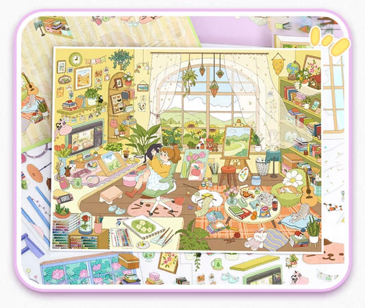 115.0 Illustration Studio 3D scene sticker