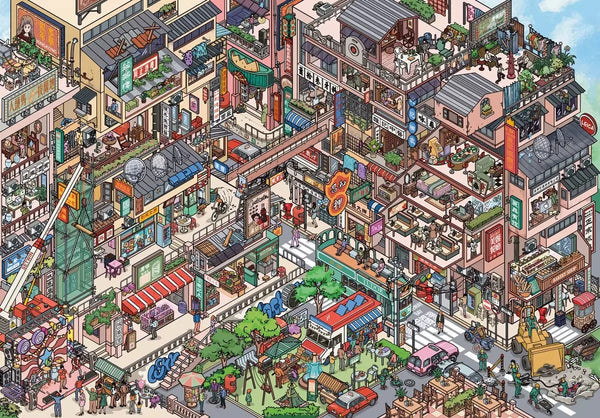 1.0 Big size- Hong Kong Style Walled City