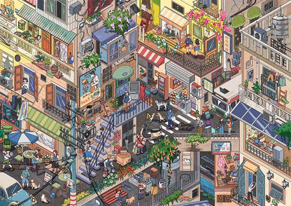 12.0 Old Neighborhood 3D Landscape Sticker