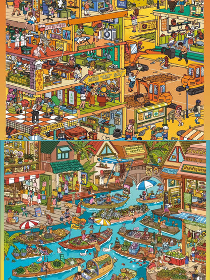 all in 2 scenes - 5.0 Skilltown Academy & Graduation Escape: Thailand 3D Scene Sticker