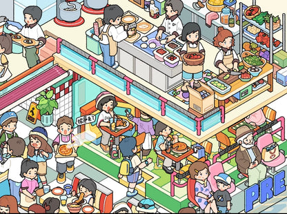 4.0 Pizza Shop 3D Scene Stickers