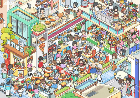 4.0 Pizza Shop 3D Scene Stickers