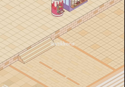18.0 - 1930 Beer Festival Retro 3D Scene Sticker