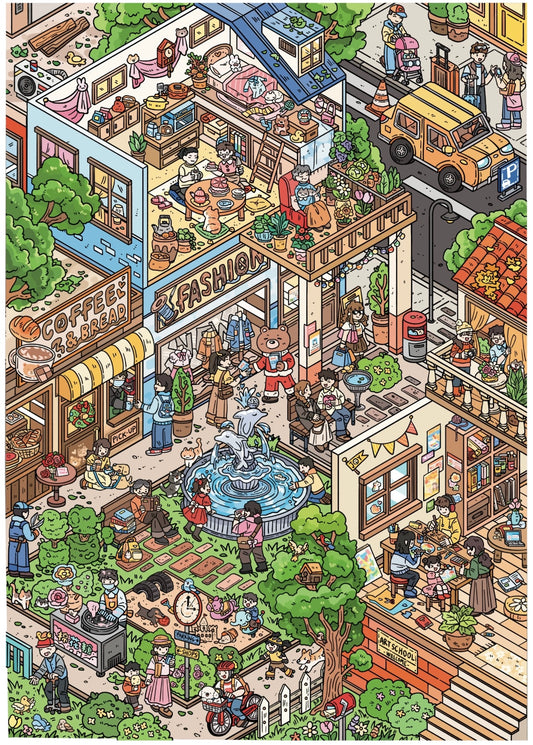 2.0 The Green Neighbourhood 3D Scene Sticker