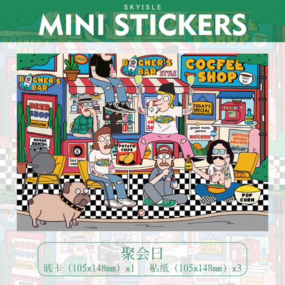 all in 4 scenes Mini 1.0 The Modern Youth -  Cool Guy | Party Day | Life Artist | Record Store